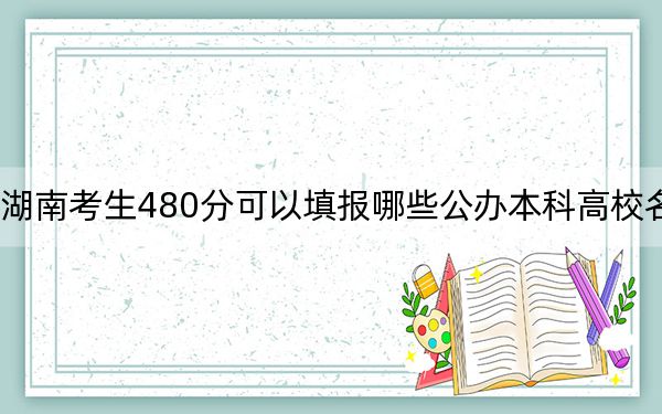 湖南考生480分可以填报哪些公办本科高校名单?(附带近三年高考大学录取名单)