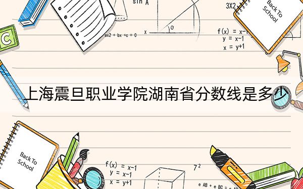 上海震旦职业学院湖南省分数线是多少？2025年湖南考生参考