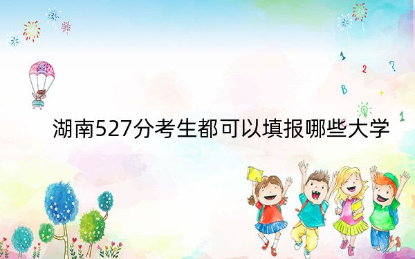 湖南527分考生都可以填报哪些大学？ 2024年录取最低分527的大学