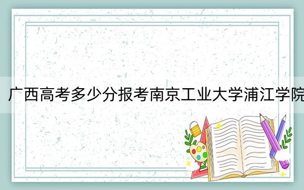 广西高考多少分报考南京工业大学浦江学院？2024年历史类投档线405分 物理类371分