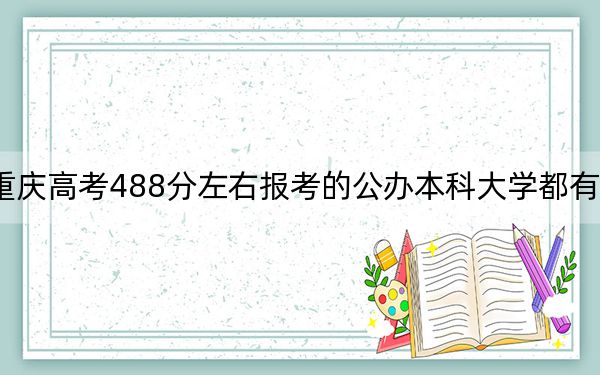 重庆高考488分左右报考的公办本科大学都有哪些？ 2025年高考可以填报52所大学