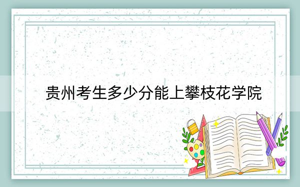 贵州考生多少分能上攀枝花学院？附带近三年最低录取分数线