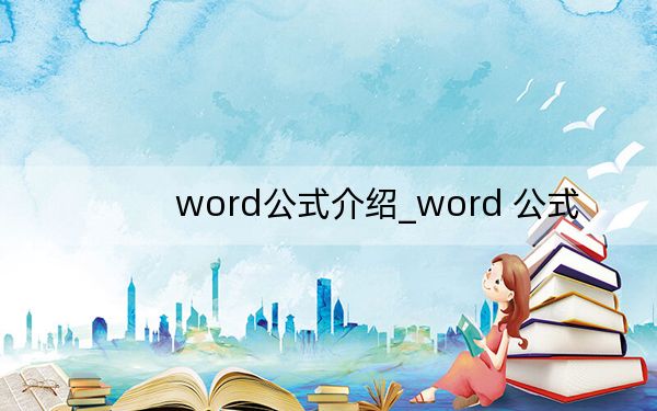 word公式介绍_word 公式