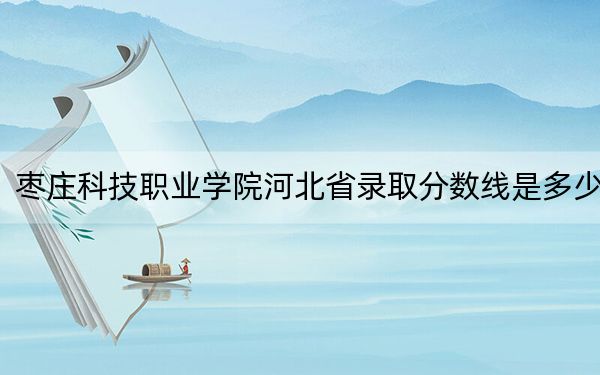 枣庄科技职业学院河北省录取分数线是多少？2025年河北考生参考