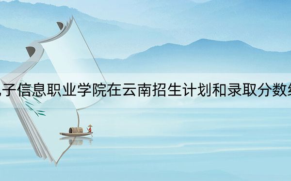 江苏电子信息职业学院在云南招生计划和录取分数线是多少？2025云南考生参考