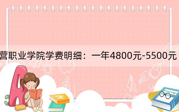 2024年东营职业学院学费明细:一年4800元-5500元(各专业收费标准)
