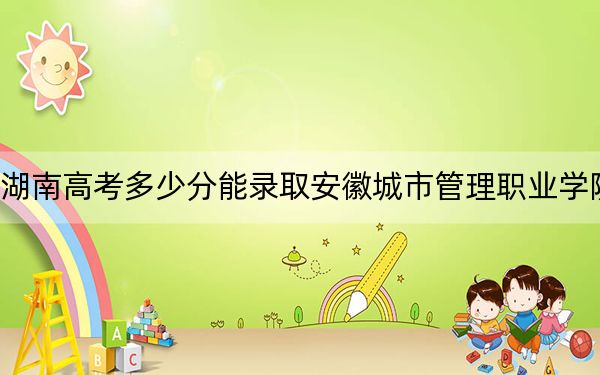 湖南高考多少分能录取安徽城市管理职业学院？2024年历史类最低316分 物理类录取分373分