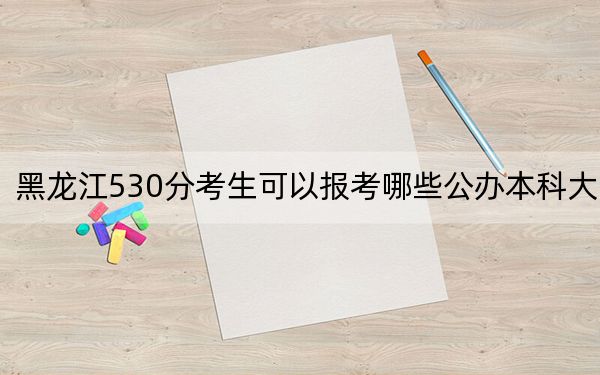 黑龙江530分考生可以报考哪些公办本科大学? 2024年高考有31所最低分在530左右的大学