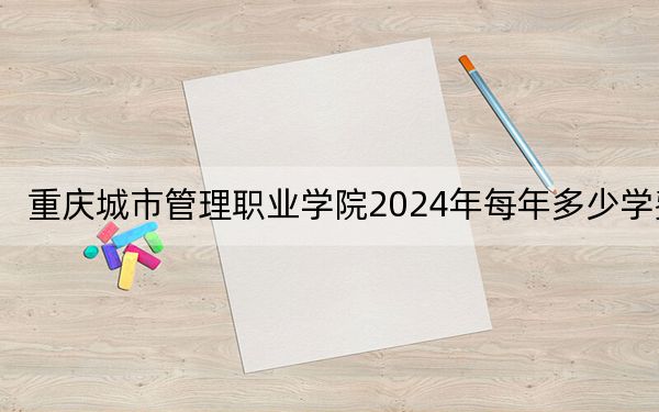 重庆城市管理职业学院2024年每年多少学费?每年8000元(供山东考生参考)