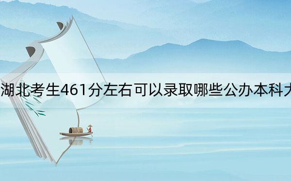 湖北考生461分左右可以录取哪些公办本科大学？（供2025届高三考生参考）