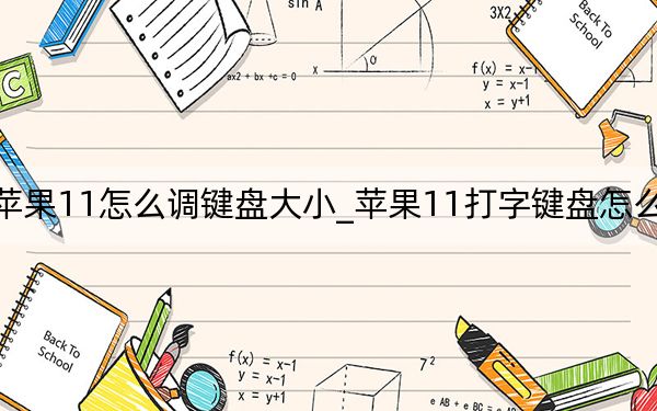 苹果11怎么调键盘大小_苹果11打字键盘怎么调大