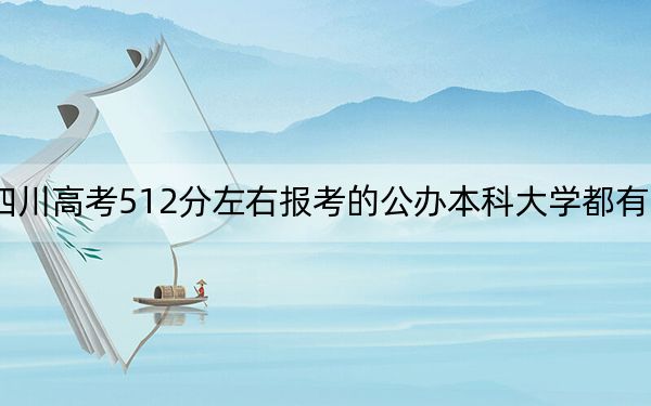 四川高考512分左右报考的公办本科大学都有哪些？ 2024年高考有70所最低分在512左右的大学