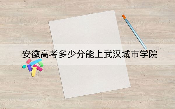 安徽高考多少分能上武汉城市学院？2024年历史类录取分472分 物理类最低483分