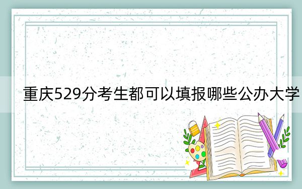 重庆529分考生都可以填报哪些公办大学？（附带2022-2024年529录取名单）