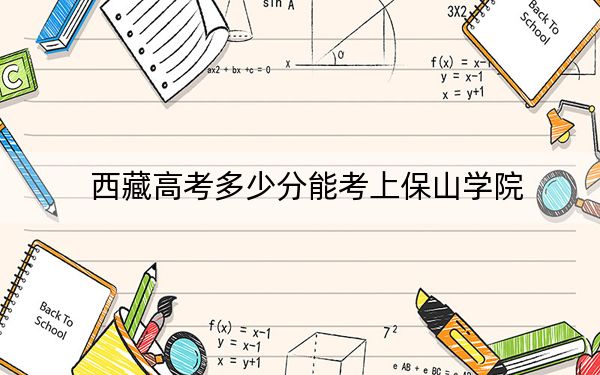 西藏高考多少分能考上保山学院？2024年最低分