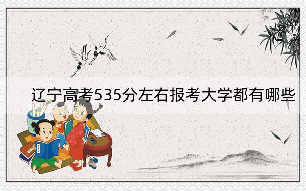 辽宁高考535分左右报考大学都有哪些？ 2025年高考可以填报10所大学