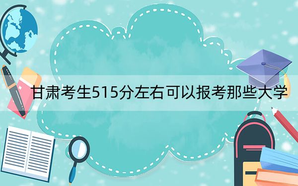 甘肃考生515分左右可以报考那些大学? 2024年一共录取49所大学