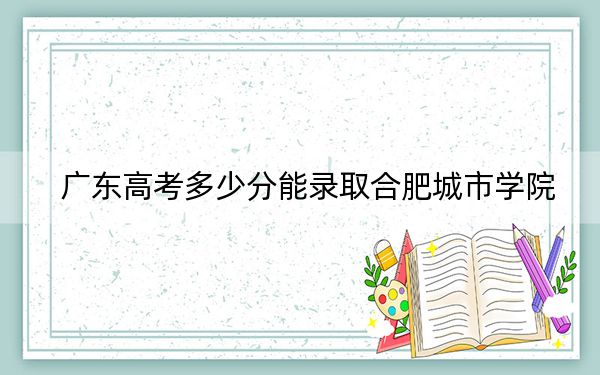 广东高考多少分能录取合肥城市学院？2024年历史类472分 物理类投档线466分