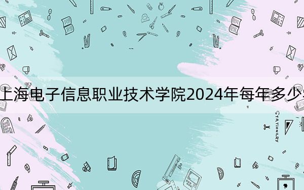 上海电子信息职业技术学院2024年每年多少学费？每年最低7500元最高12000元（供河南考生参考）