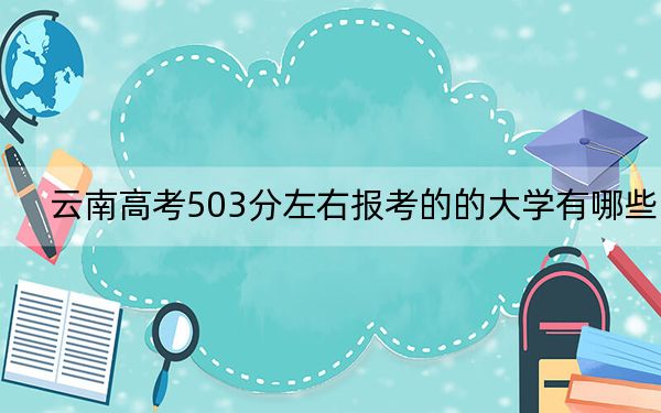 云南高考503分左右报考的的大学有哪些？ 2025年高考可以填报34所大学