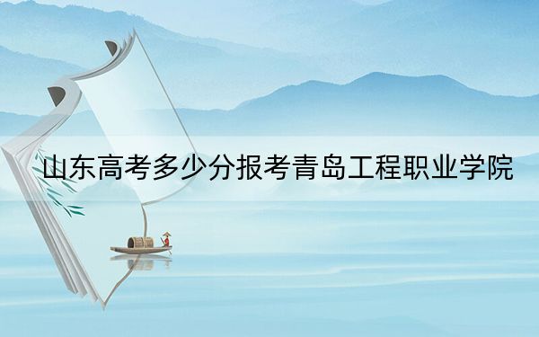 山东高考多少分报考青岛工程职业学院？2024年综合397分