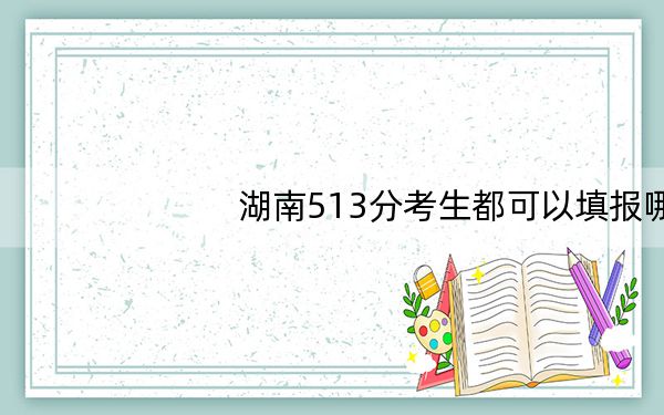 湖南513分考生都可以填报哪些大学? 2024年一共63所大学录取