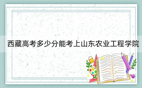 西藏高考多少分能考上山东农业工程学院？2024年投档线分