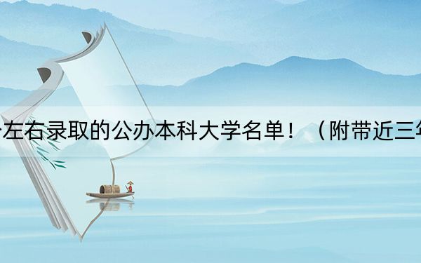 内蒙古高考478分左右录取的公办本科大学名单！（附带近三年高考大学录取名单）