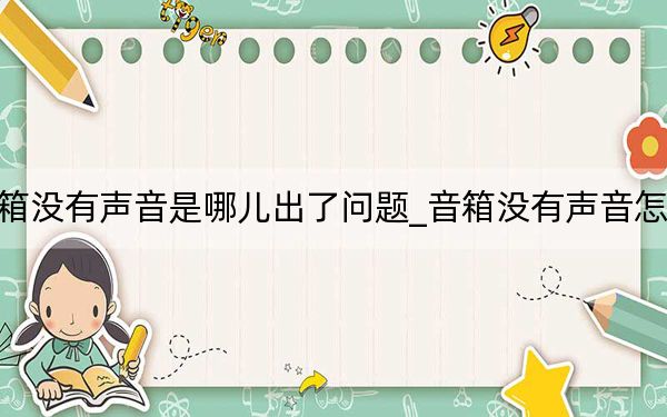 音箱没有声音是哪儿出了问题_音箱没有声音怎么办