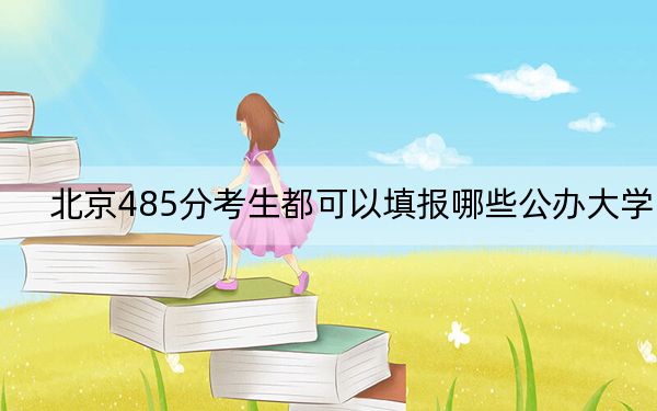 北京485分考生都可以填报哪些公办大学？（供2025届高三考生参考）