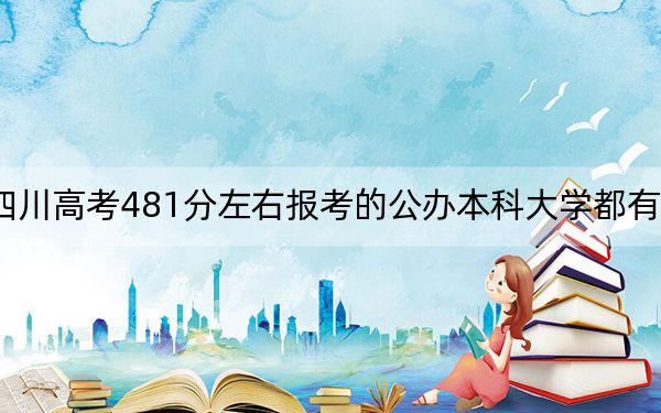 四川高考481分左右报考的公办本科大学都有哪些？（附带2022-2024年481左右大学名单）