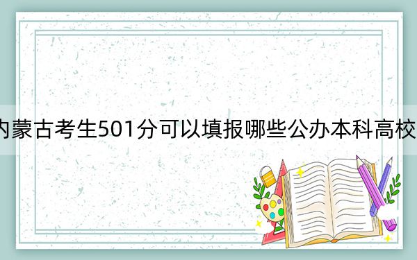 内蒙古考生501分可以填报哪些公办本科高校名单？（附带近三年501分大学录取名单）