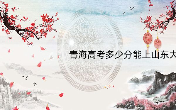 青海高考多少分能上山东大学？2024年文科523分 理科录取分522分
