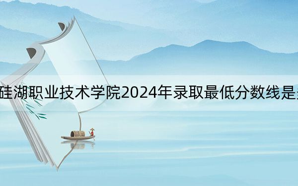 硅湖职业技术学院2024年录取最低分数线是多少？河北考生2025年参考