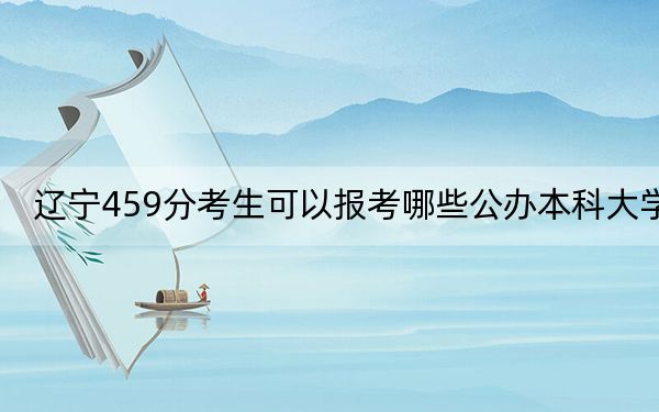 辽宁459分考生可以报考哪些公办本科大学？ 2024年高考有56所最低分在459左右的大学