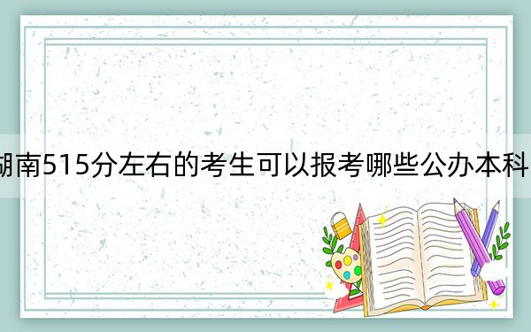 湖南515分左右的考生可以报考哪些公办本科大学？（附带近三年高考大学录取名单）