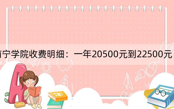 2024年南宁学院收费明细:一年20500元到22500元(供甘肃考生参考)