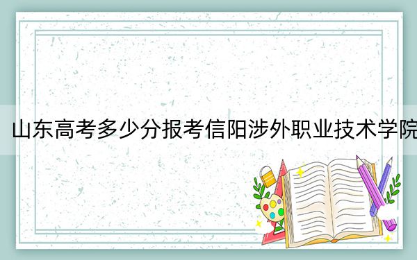 山东高考多少分报考信阳涉外职业技术学院?2024年综合263分