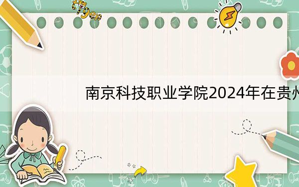 南京科技职业学院2024年在贵州录取分数线和招生计划