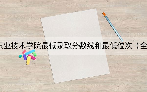 2024年宁夏职业技术学院最低录取分数线和最低位次（全国各省录取汇总）