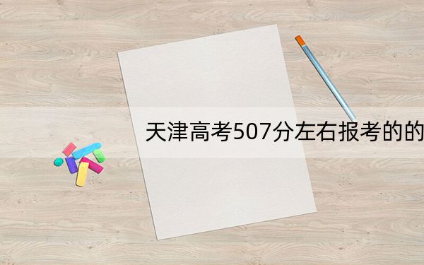 天津高考507分左右报考的的大学有哪些? 2025年高考可以填报46所大学