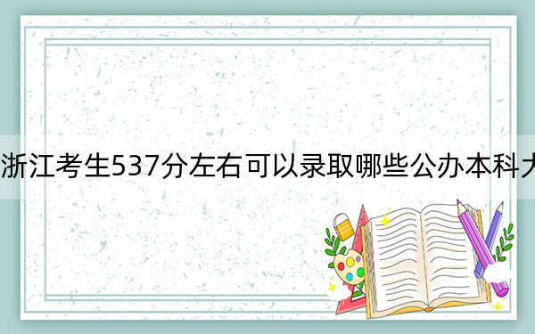 浙江考生537分左右可以录取哪些公办本科大学?(供2025届高三考生参考)