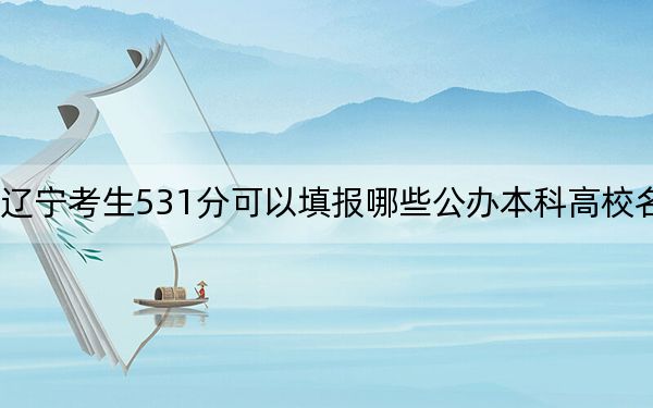 辽宁考生531分可以填报哪些公办本科高校名单？ 2025年高考可以填报22所大学