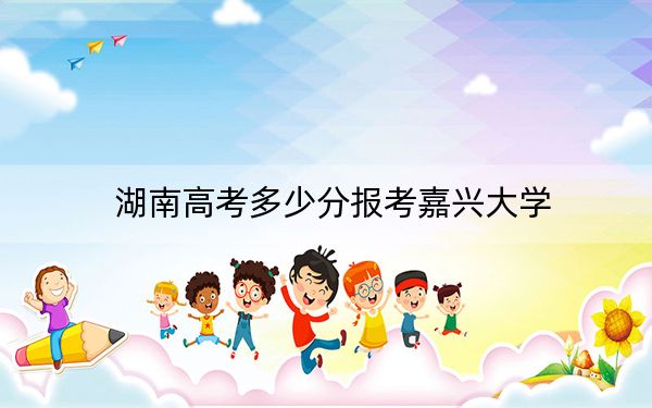 湖南高考多少分报考嘉兴大学？附2022-2024年最低录取分数线