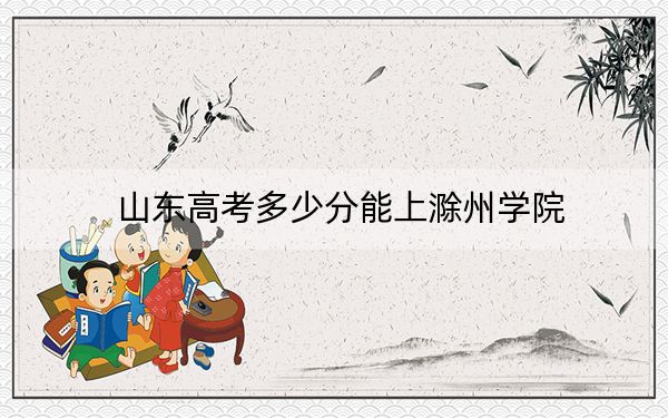 山东高考多少分能上滁州学院？2024年综合录取分510分